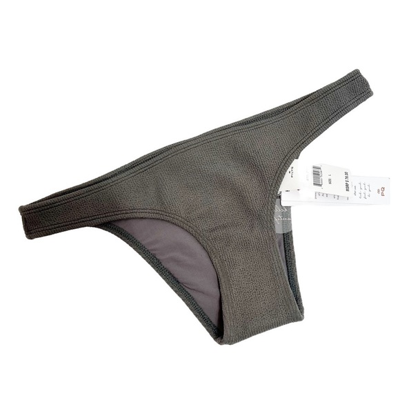 PILYQ BARCELONE SAND REEF TEENY GREY BIKINI BOTTOM ONLY LARGE BRAND NEW - Picture 4 of 8